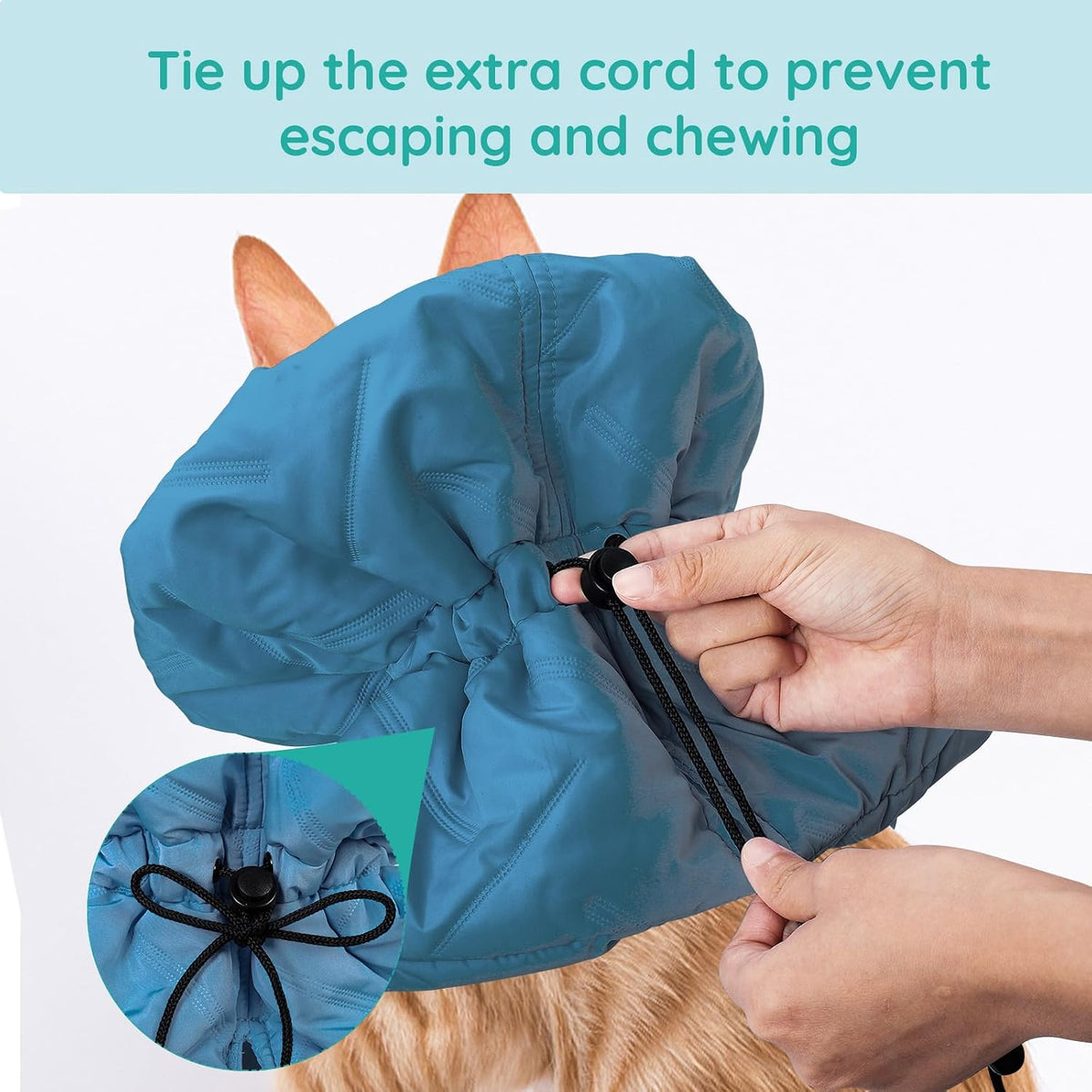 Lightweight soft-filled comfortable cat collar for post-surgery healing