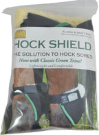 Intrepid International equine leg guards highlighting the soft protective fleece lining inside.