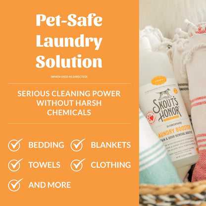 Three times concentrated pet odor removal additive laundry wash