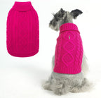 BINGPET Thermal Knitted Dog Sweater for Small Medium Large Dogs,Winter Dog Cat Coat Warm Sweartershirts Outfits,Classic Cable Knit Turtleneck Pullover Dog Jumper Coat Warm Sweartershirts - Image 13