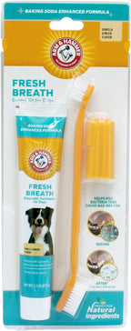 Arm & Hammer for Pets Enzymatic Dog Dental Care Kit, Chicken Flavor Toothpaste with Baking Soda for Plaque, Tartar, and Bad Breath, Double-Sided Toothbrush and Finger Brush Included, 2.5 Oz - Image 10