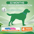 Adjustable natural flea and tick collar for puppies and dogs