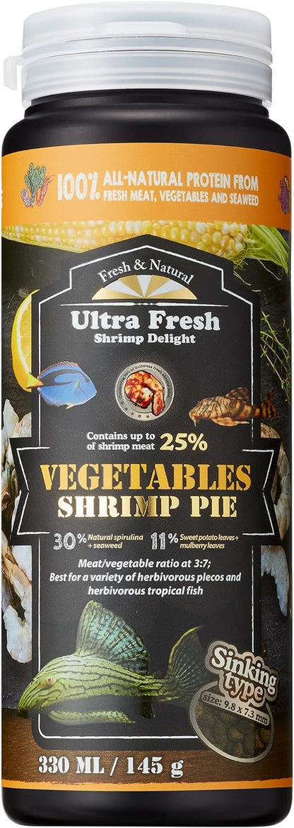 Ultra Fresh Algae Wafers top lid view authentic USA imported fish feed