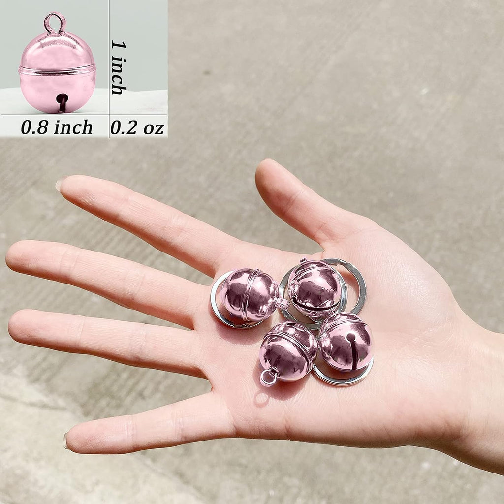 DORUI copper pet tracking accessories in a set of four count showing the high quality pink finish.