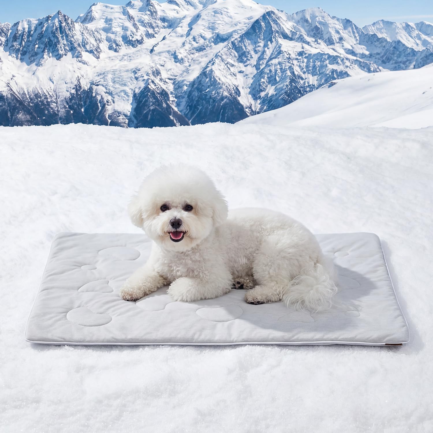 ZOMISIA Cooling Blanket for Large Dogs - Washable Dog Cooling Mat for Hot Weather, Travel Soft Pet Summer Essentials, Grey, 40"x50" - Image 10