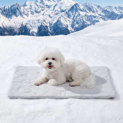 ZOMISIA Cooling Blanket for Large Dogs - Washable Dog Cooling Mat for Hot Weather, Travel Soft Pet Summer Essentials, Grey, 40"x50" - Image 10