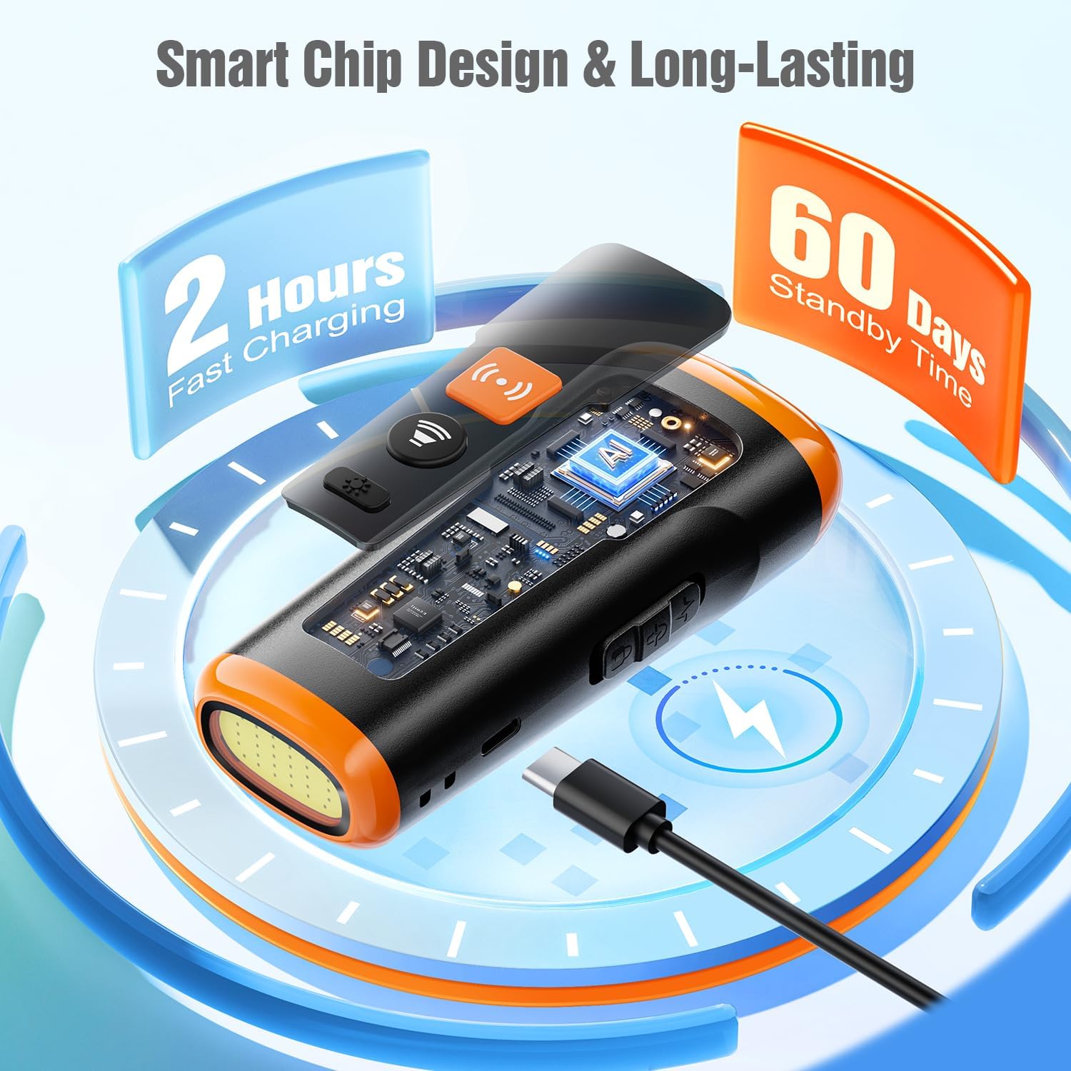 Compact portable dog bark control device for outdoor walks