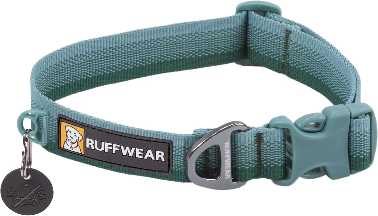 Ruffwear Front Range Dog Collar in River Rock Green view