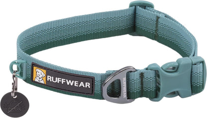 Ruffwear Front Range Dog Collar in River Rock Green view