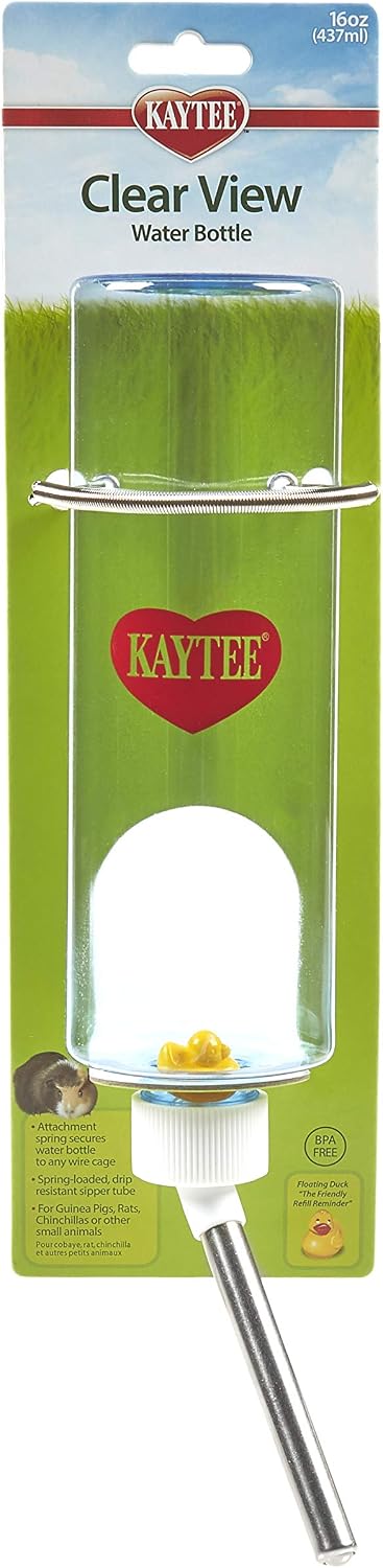 Kaytee Clear View Water Bottle for Pet Gerbils, Hamsters & Mice, 8 oz - Image 7