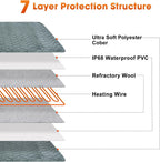 Indoor electric heating mat for senior cats with arthritis