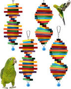 Complete Bissap bird chew toy set ready for pet use