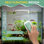 AQQA small aquarium magnetic cleaner cleaning algae inside fish tank