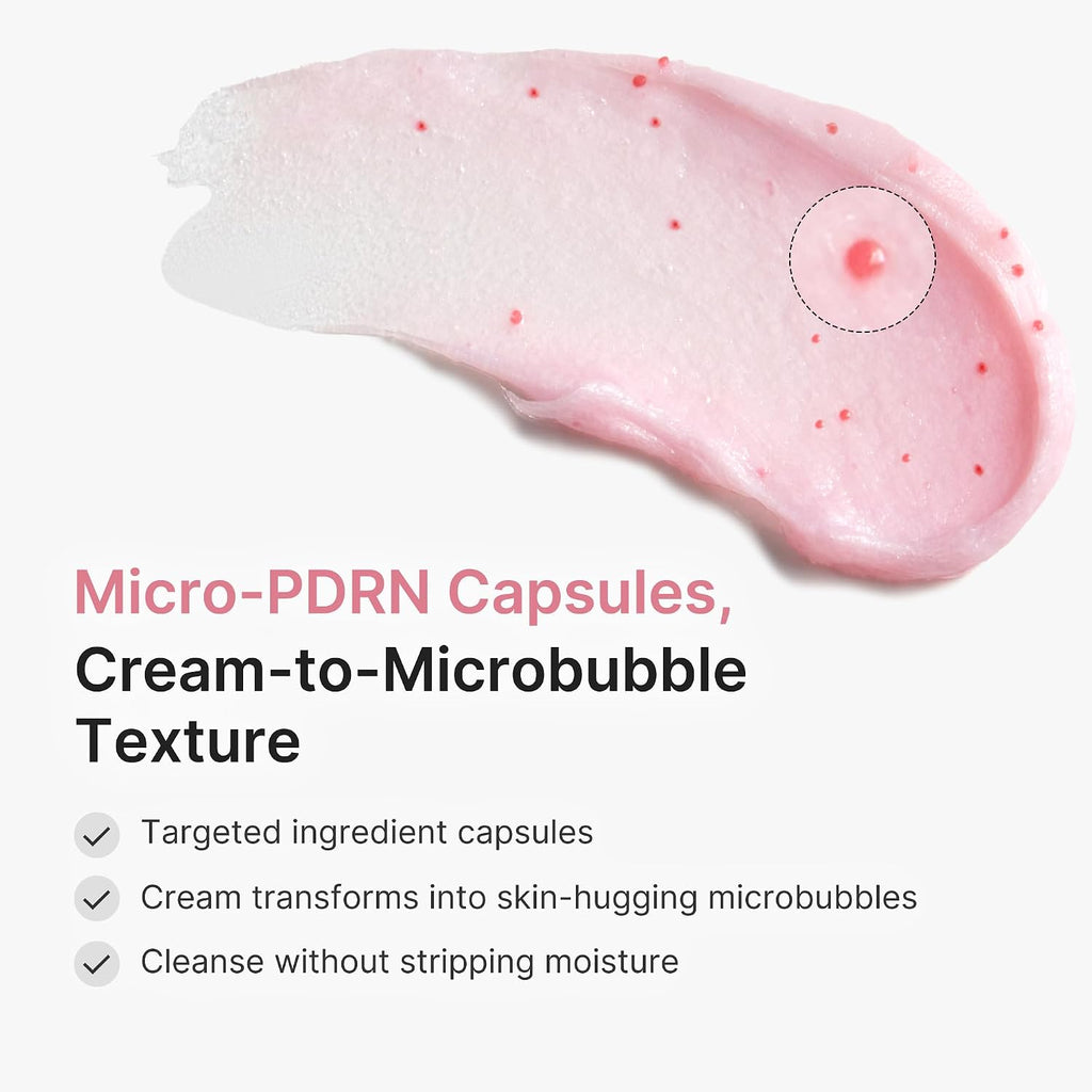medicube Facial Cleanser PDRN Pink Glutathione Capsule Foam Cleanser - Image 6