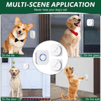 Easy wall installation of pet training door bell