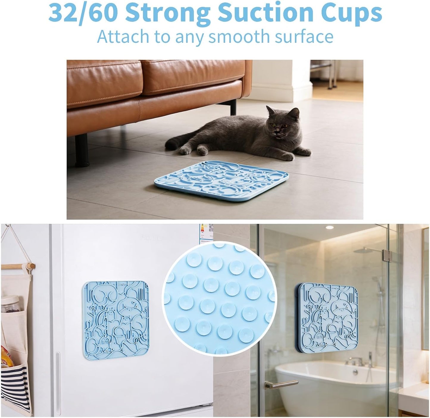 Small and large dual size mats displayed side by side with the bonus cleaning scraper accessory.