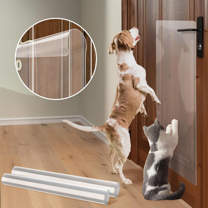 BouncyBarks pet door protector pack ready for installation