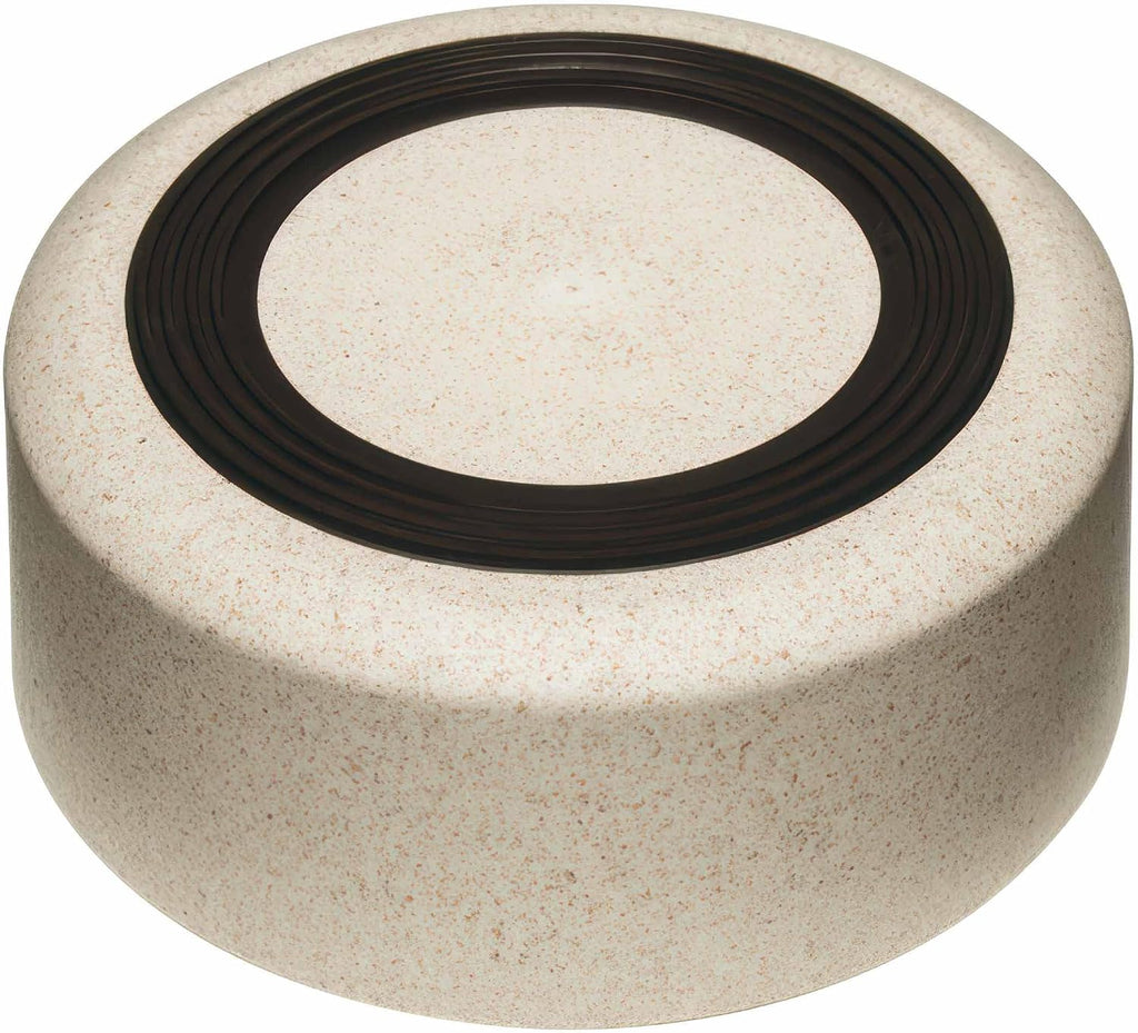 Loving Pets Dolce Bamboo medium dog dish angled display
