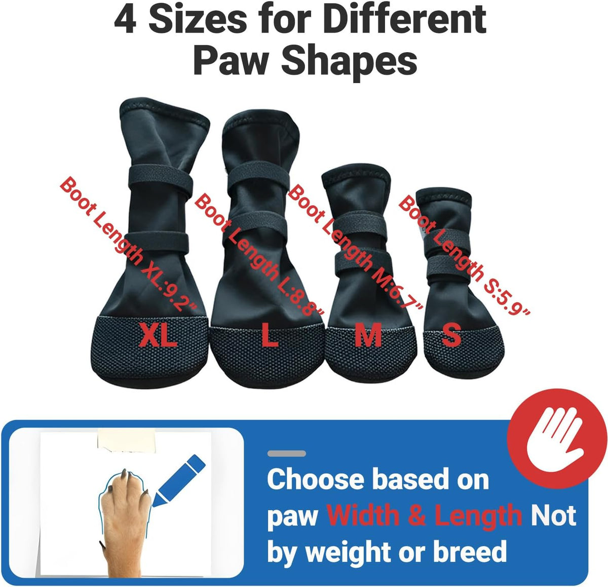 Dog Booties for Injured Paw,Breathable Wound Recovery Boots, Dog Socks to Prevent Licking Paws,Waterproof Wound Protector,Feet Cover Bandage Shoe X-Large - Image 9