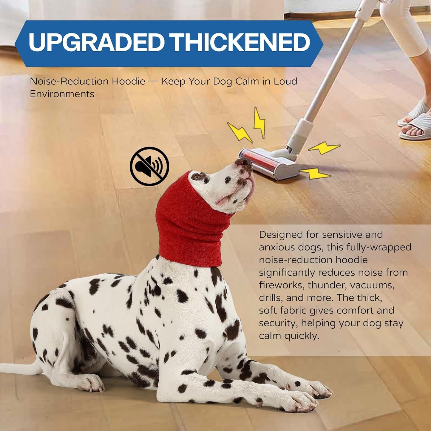 AOOLMOL pet head wrap anxiety relief compression band for dogs and cats