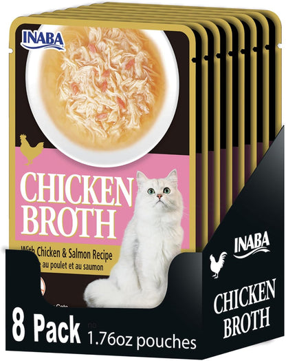 Premium pet hydration broth for kittens and senior cats ingredient panel
