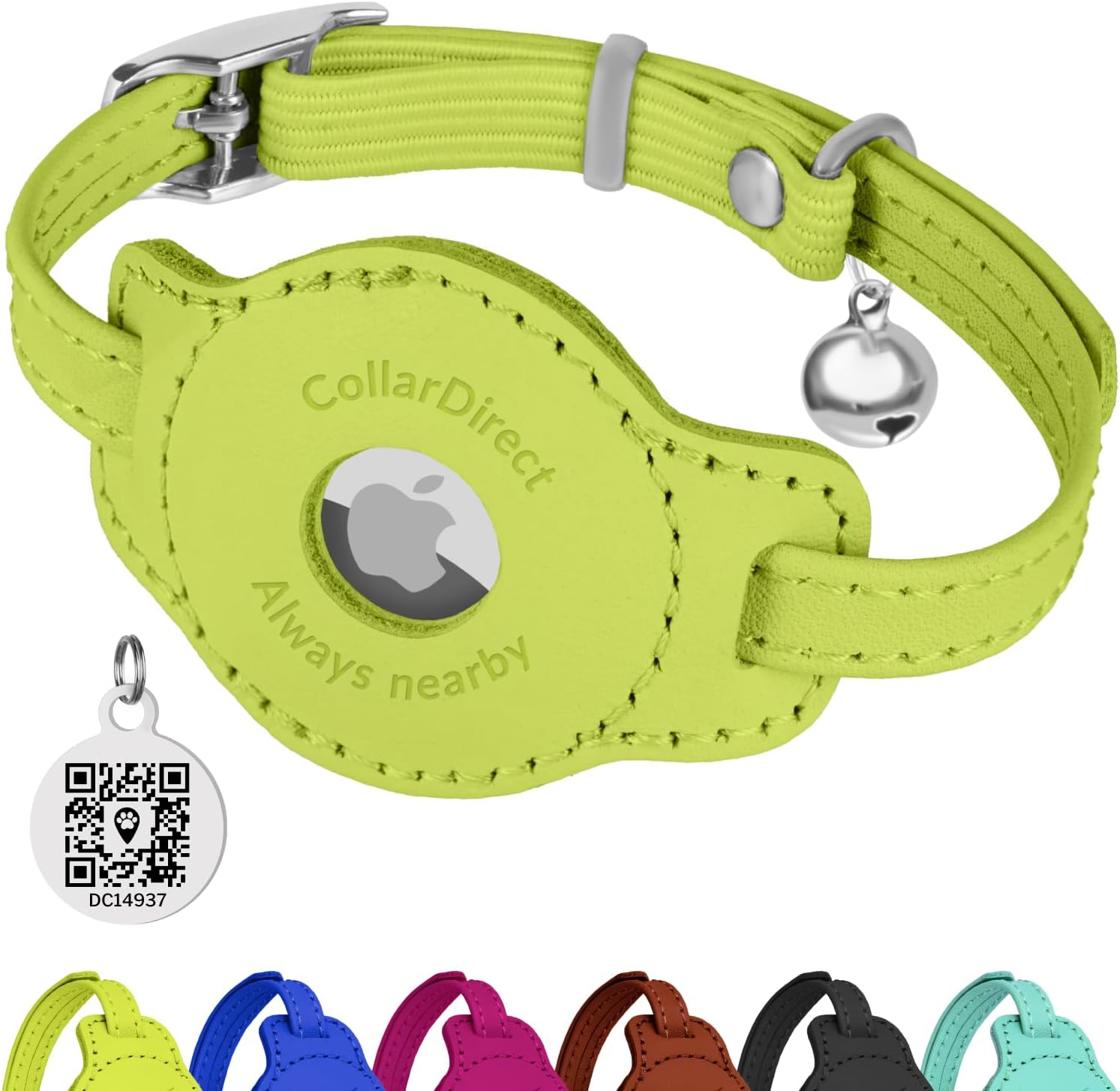 CollarDirect Leather Cat Collar with Removable Bell - Safety Elastic Strap (Breakaway Alternative) - Kitten Collar for Small & Big Boy & Girl Cats - Image 14