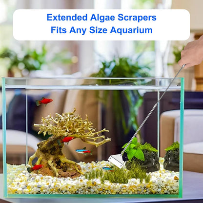 Ymiueip glass aquarium maintenance tool kit being safely packed away into its specialized protective sheath.