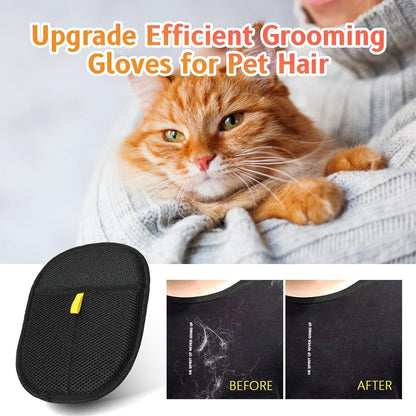 Close up view of the durable pet hair remover handle and pins.