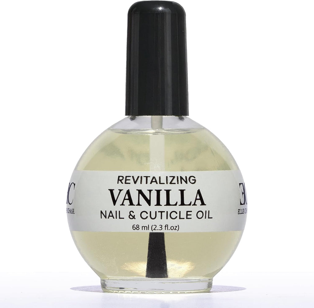 Ellie Chase moisturizing cuticle and nail care oil front view bottle