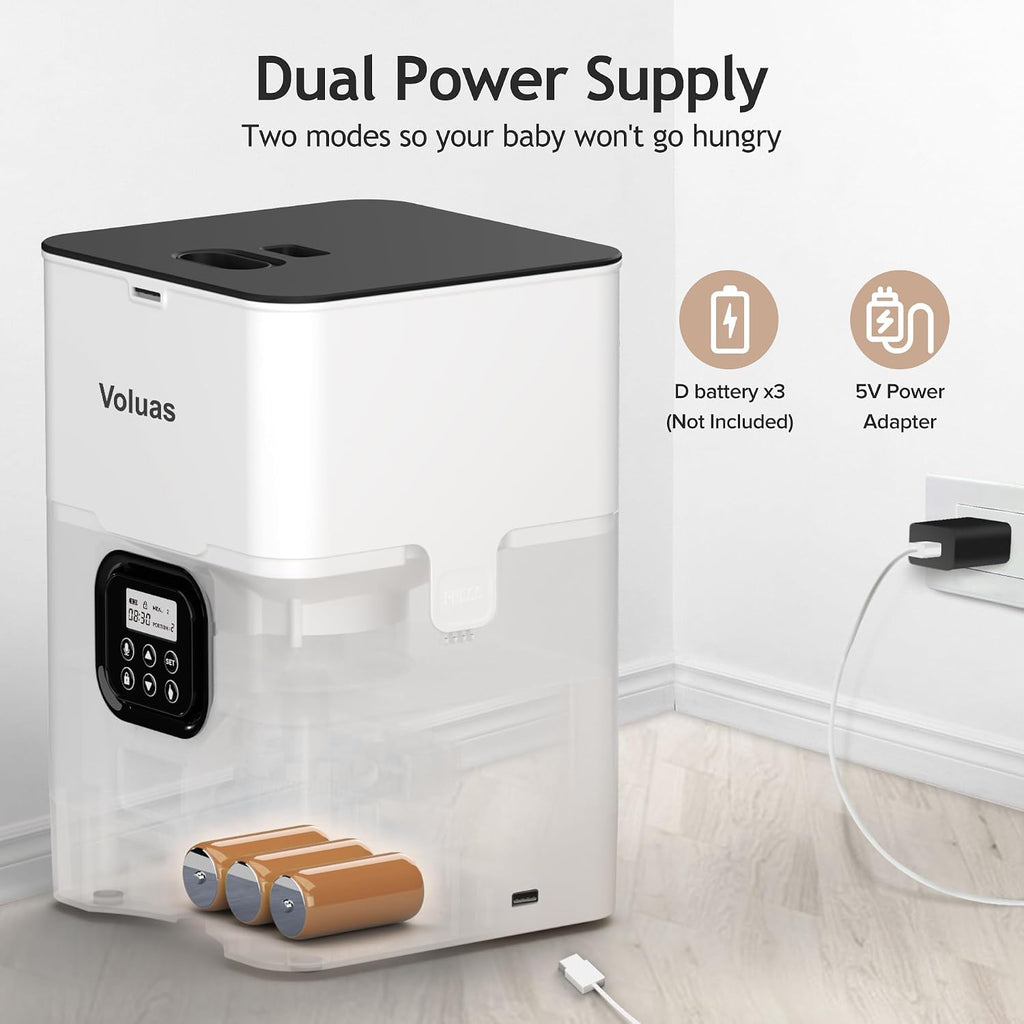 VOLUAS Automatic Cat Feeder, 4L Timed Dry Food Dispenser for Cats & Dogs - Image 5