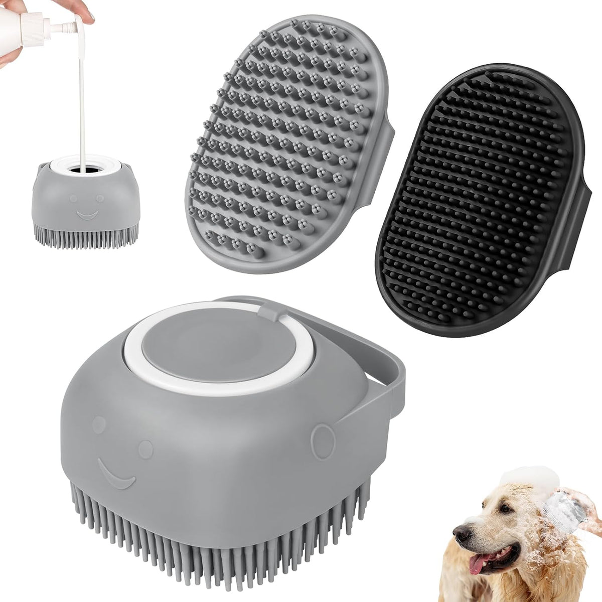 Comotech double pet toothbrushes included in the six piece package