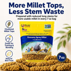 Birds LOVE economy spray millet full set display