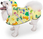Dog Raincoat, Adjustable Rain Jacket with Hooded Double Layer for Large Medium Small Dogs Puppies, Lightweight Waterproof Rain Coat Poncho with Reflective Stripe Duck Pink,S - Image 14