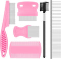 Kerros 6-Pack Professional Pet Grooming Kit stainless steel flea comb set