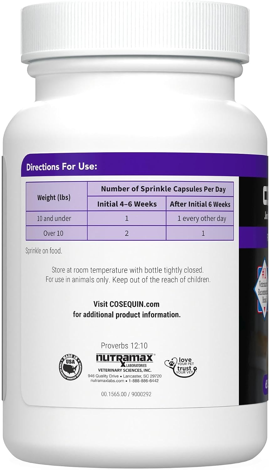 Nutramax Cosequin senior cat supplement 60 count bottle