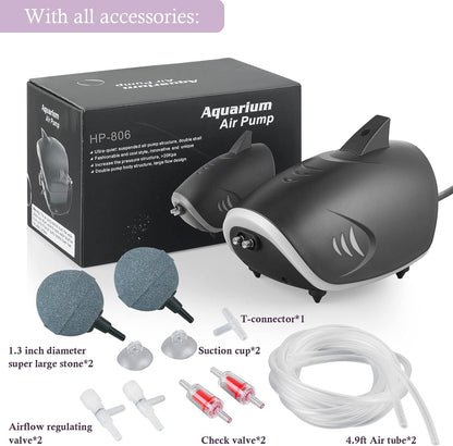 Hitop aquarium air pump accessories including air stones and check valves
