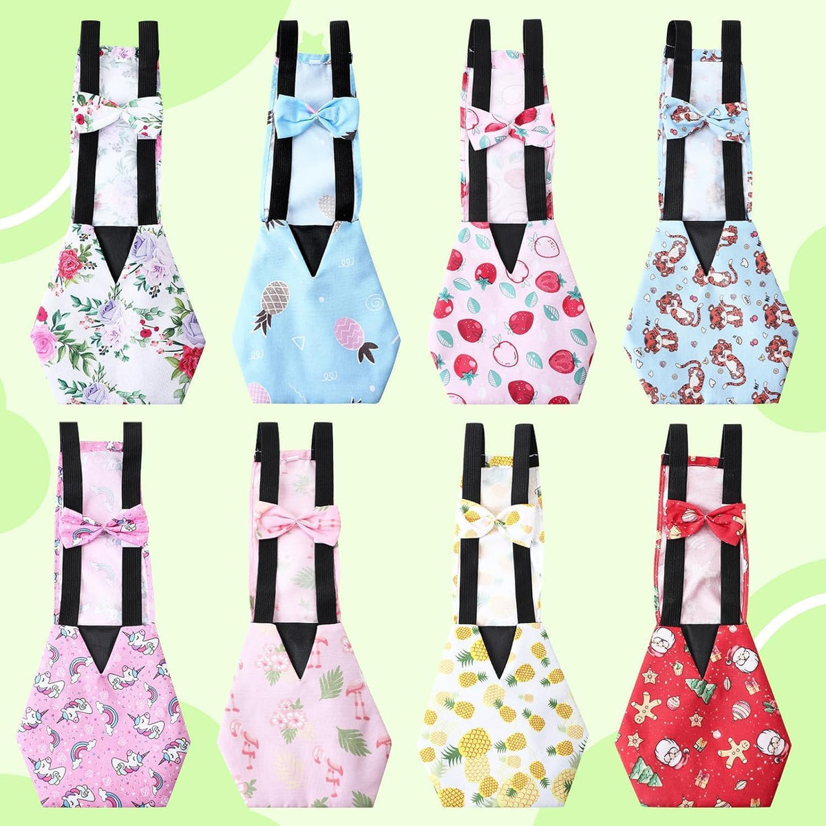 SilTriangle washable bird diaper pocket interior view
