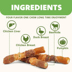 Mon2sun dog treats chicken duck and liver ingredients