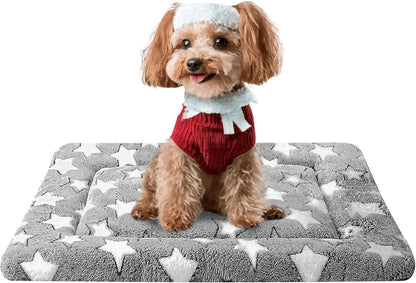 Comparison view of the reversible sides of the Fogkiss dog bed mat