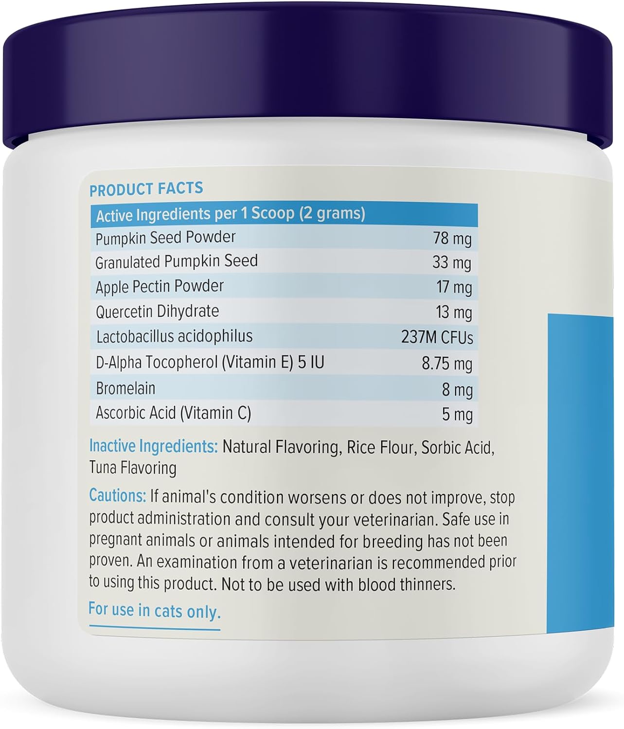 Vetnique Glandex for Cats, Anal Gland Powder & Fiber Supplement for Scooting, Probiotics for Cats with Pumpkin, Digestive Enzymes, Healthy Anal Gland Support (4oz, Anal Gland Powder - Tuna) - Image 9