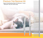 Professional pet tick removal equipment set