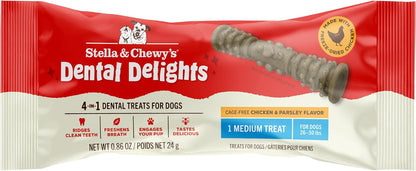 Stella & Chewy's Dental Delights - Freeze-Dried Raw Chicken Dental Treats for Small Dogs - Teeth Cleaning & Breath Freshening Chews with Ridges & Nubs - Made in USA - 10.5 oz - 21 Small Treats - Image 15