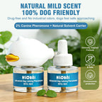 Odorless pheromone solution for reducing dog barking and chewing