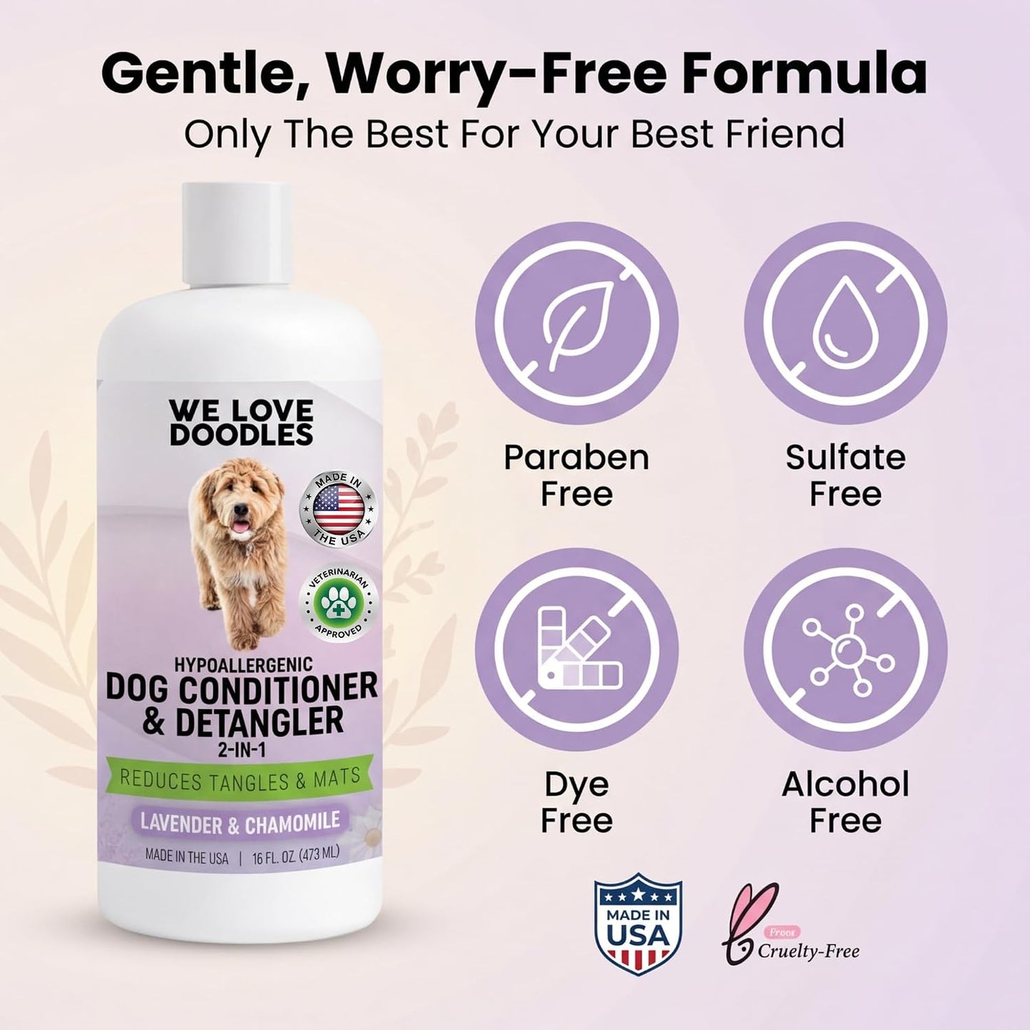 We Love Doodles United States imported premium pet grooming solution