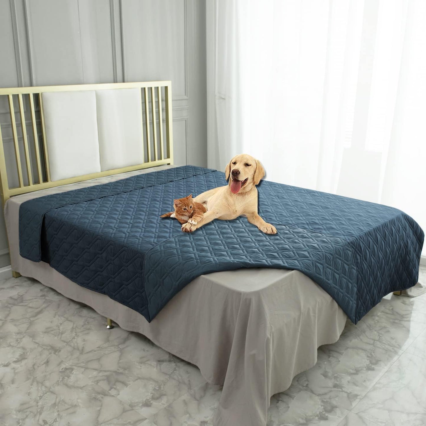 Ameritex Waterproof Dog Bed Cover Pet Blanket for Furniture Bed Couch Sofa Reversible - Image 11