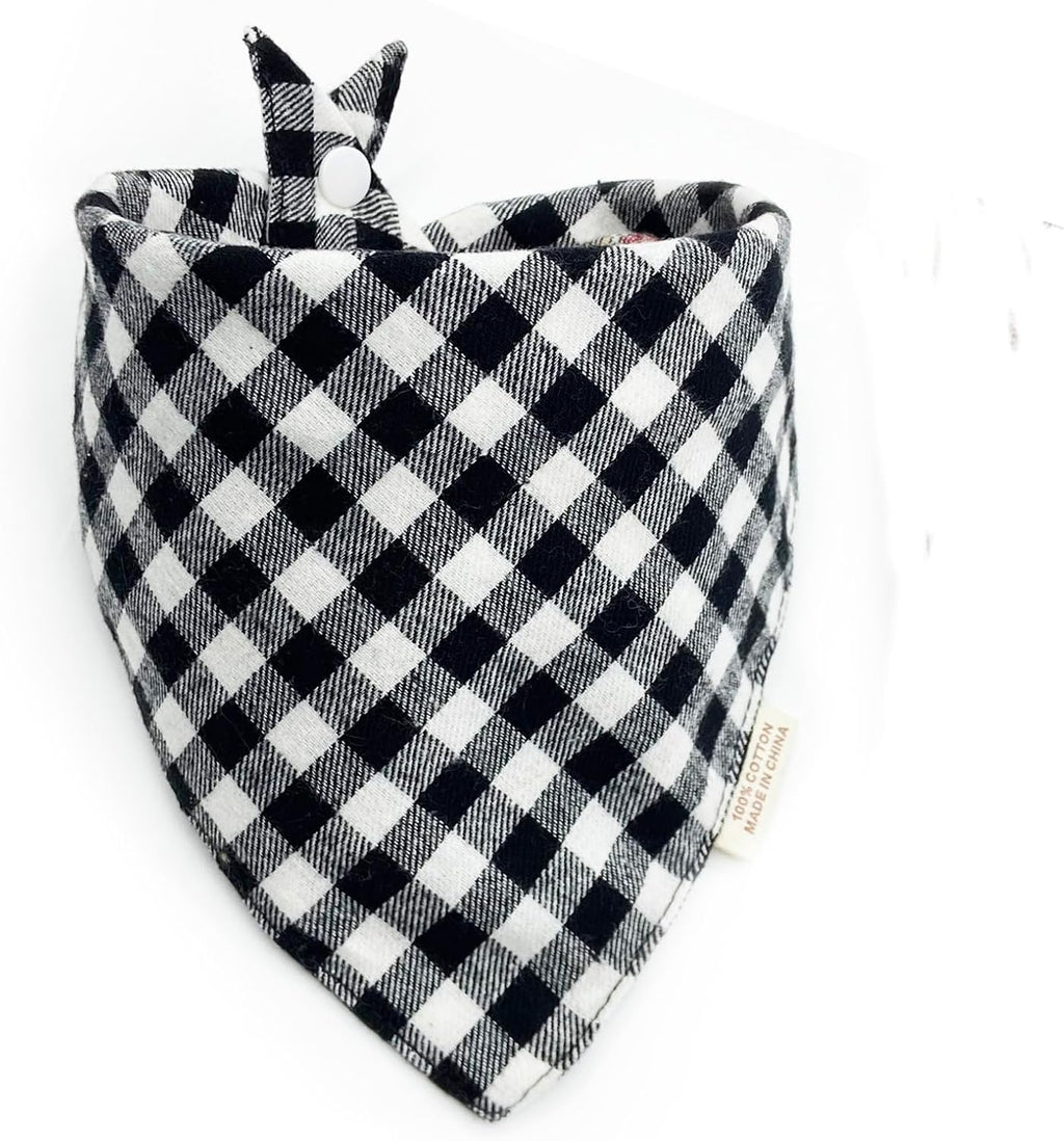 Authentic USA imported cotton pet neck wear on a small puppy.