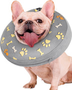 Inflatable Dog Pillow Cone Collar After Surgery, Donut Soft Neck Cone for Pug Dachshund Medium Dogs, etc, Recovery E Collar to Stop Licking Pink - Image 12