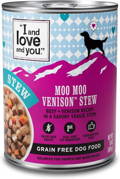 I and love and you Wet Dog Food - Baad Mooon On The Rise Variety Pack - Beef + Lamb, Grain Free, Filler Free 13oz can, 6pk - Image 11