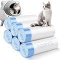 Ondware cat litter bags compatible with automatic self cleaning litter box front view showing packaging roll