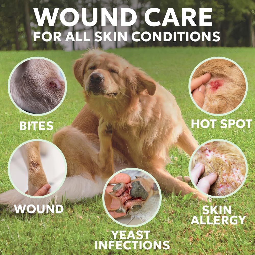 Side view of Forticept pet wound cleanser bottle